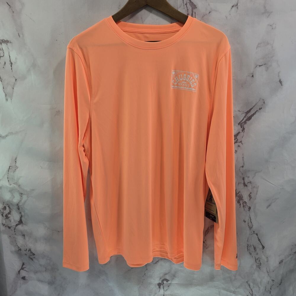 Chubbies Shirt Mens Sun Hoodie Orange Dreamsickle Pullover Rash Guard